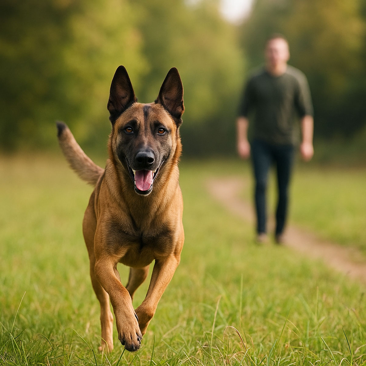 Malinois im Freilauf