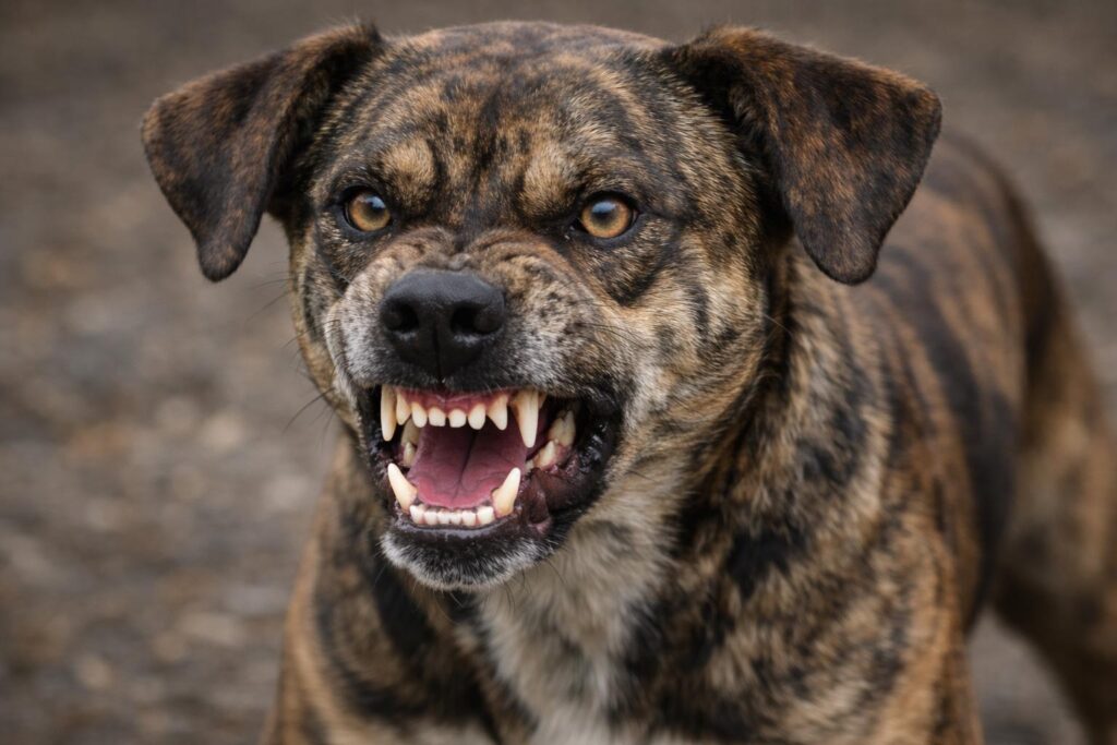 Catahoula aggressiv